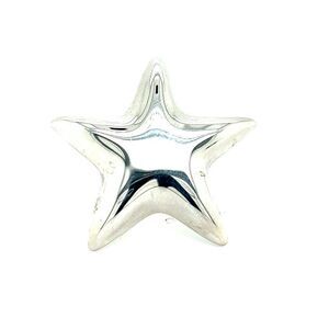Tiffany & Co Estate Puffed Star Brooch Sterling Silver TIF637